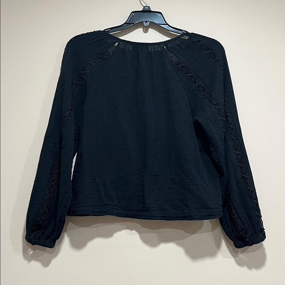 Universal Thread Black Button-Up Blouse - image 2